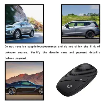 

5.0 Intelligent Car Hands-Free Receiver Visor Hands-Free Receiver Chinese And English Switch One For Two Receiver P30