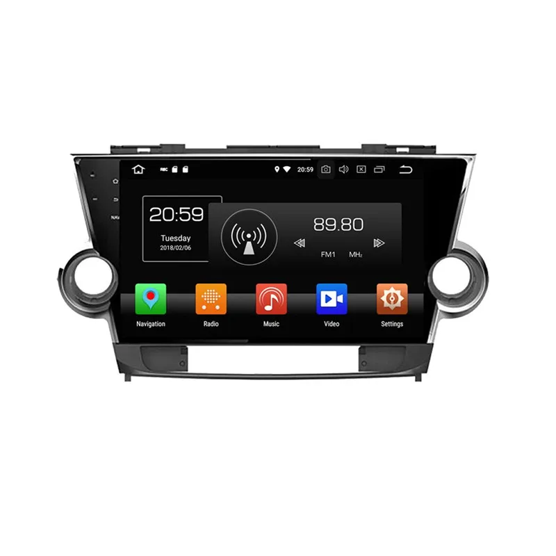 10.1" 8 Core Android 9.0 Car Radio For Toyota Highlander 2011-2014 Multimedia Player 2+16GB 4+32GB 4+64GB Audio Stereo DSP | Автомобили