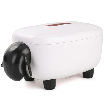 

Simple Cute Lamb Tissue Box Tray Paper Towel Storage Box