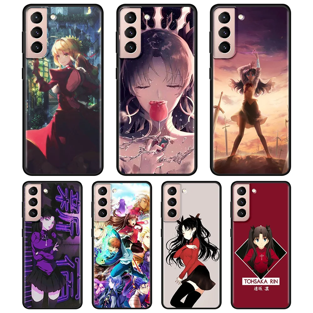 Чехол для смартфона Samsung Galaxy S20 S21 FE Ultra S9 S8 S10 Plus Lite S10e S7 Edge Note 20 9 Capa Anime Fate Zero Tohsaka Rin |
