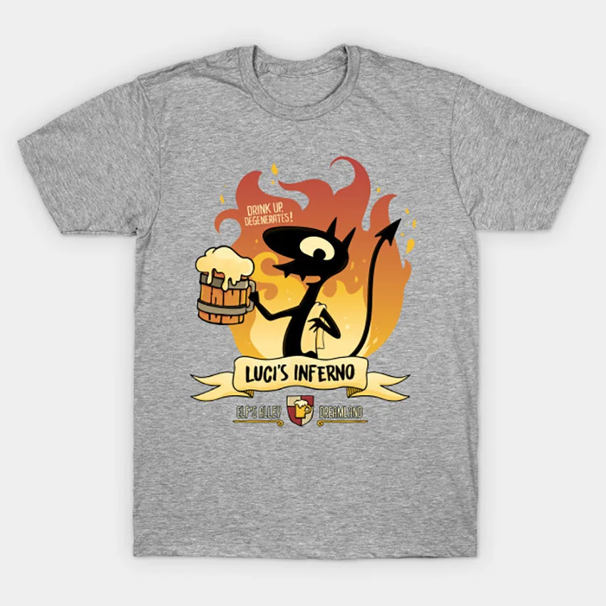 Luci's Inferno футболка Disenchantment футболка напиток elfo бар luci дьявол алкоголь демон пиво disenchantment