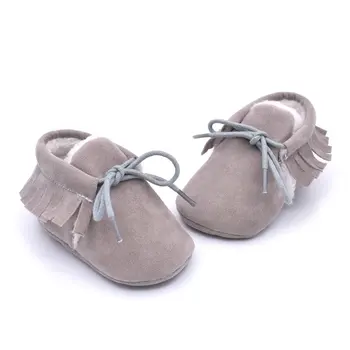 

M613 Fashion Matching Color Cute Design Baby Prewalker Soft Antiskid Kids Shoes Casual Walking Fringed Boots for Daily Dress