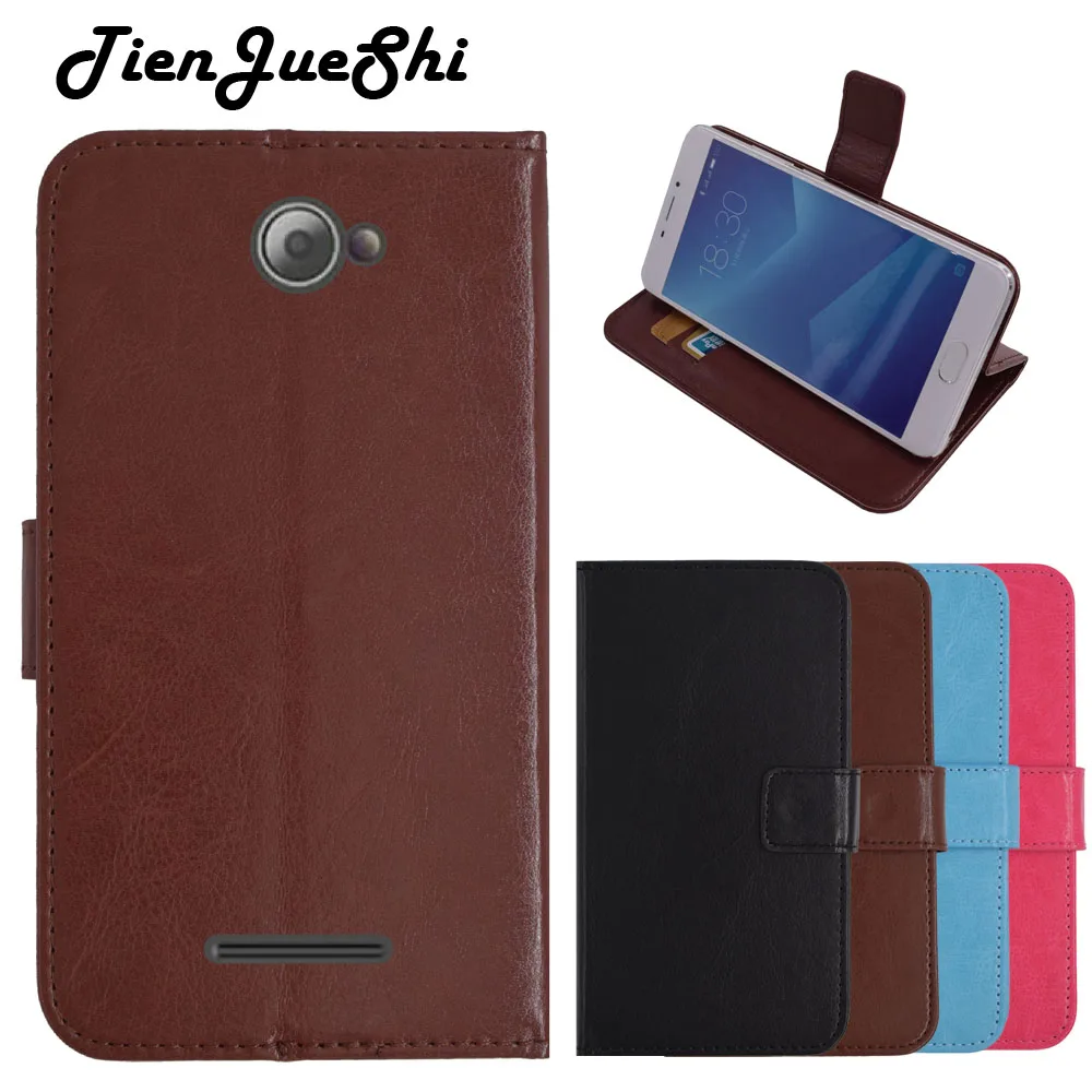 TienJueShi Flip Book-Style Protect Leather Cover Shell Wallet Etui Skin Case For Caterpillar Cat S31 4.7 inch | Мобильные телефоны