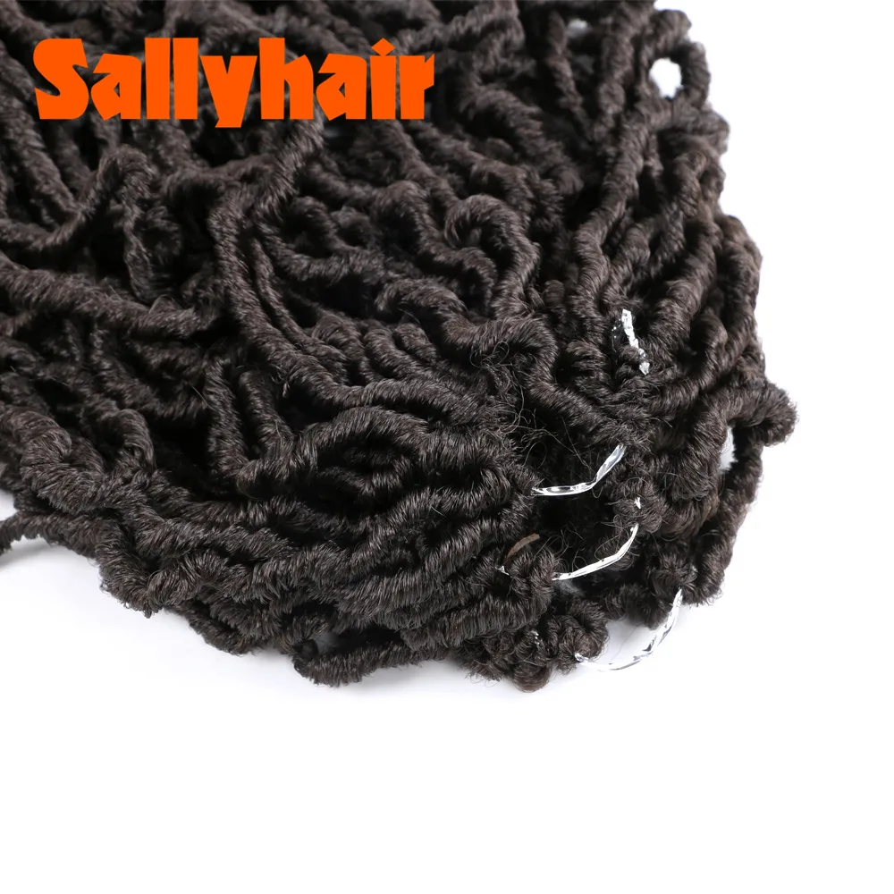 Sallyhair Nu Locs мягкие искусственные волосы 21 прядь/упаковка Омбре вязаные косички