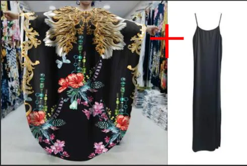 Новое платье Дашики из шифона в африканском стиле - Цвет: As shown