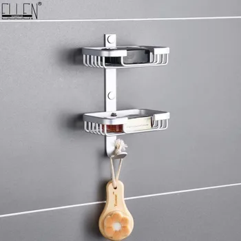 

Wall Mounted Soap Dishes Soap Holder Soap Basket Bathroom Accessories Aluminum Banheiro Bath Hardware EL0003