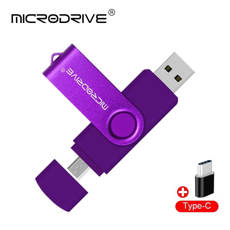 Multifunctional OTG 3 IN 1 type-c USB Flash Drive pendrive 128GB cle usb флэш-накопител stick 8/16/32/64 GB Pen Drive for phone 16gb usb flash drive USB Flash Drives