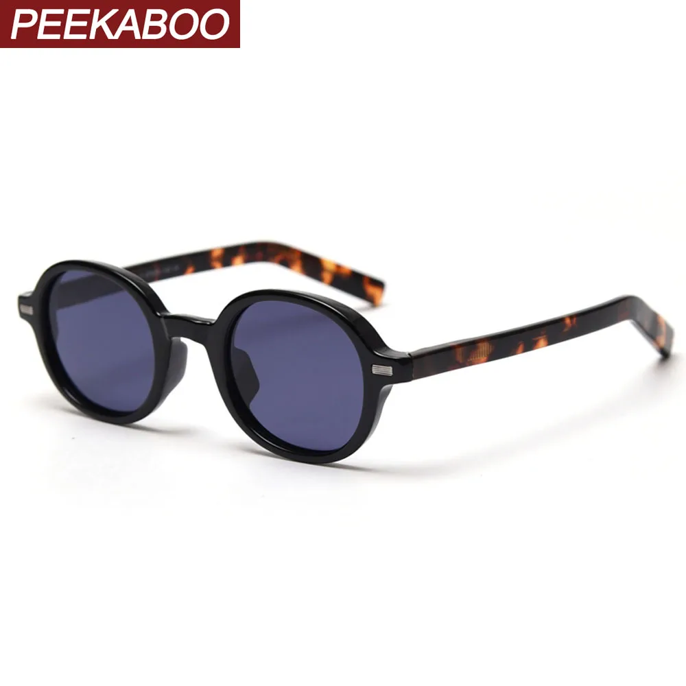 

Солнцезащитные очки Peekaboo в овальной оправе uv400 для мужчин и женщин, поляризационные аксессуары в Корейском стиле, с ацетатной оправой tr90, весна 2021