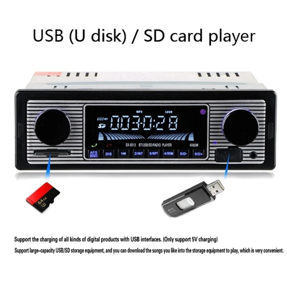 12 В Bluetooth автомобильный Радио стерео аудио Музыка MP3 передатчик игрока ручной Бесплатный звонок