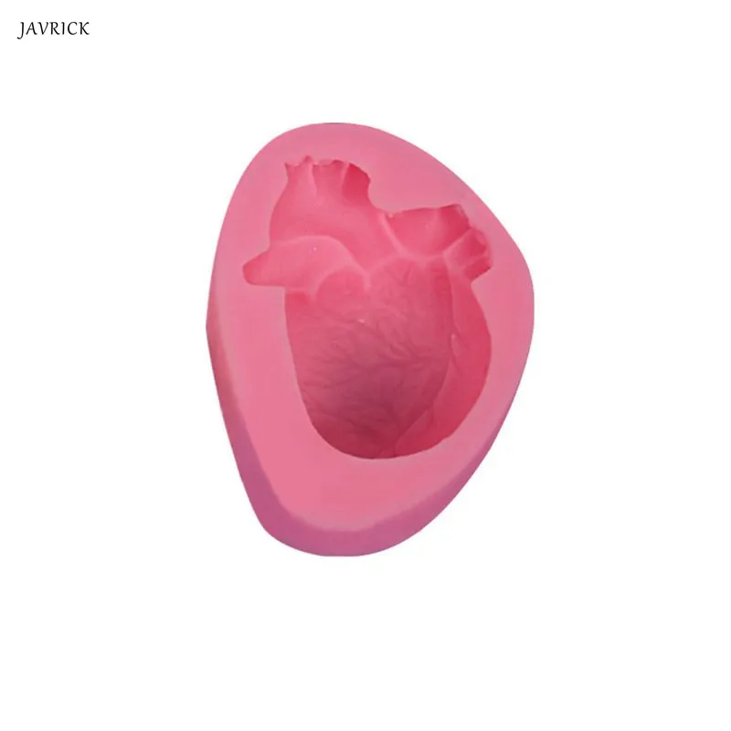 

JAVRICK 3D Cardiac Heart Shape Casting Molds for Resin Soap Wax Fondant Art Craft Tools