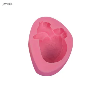 

JAVRICK 3D Cardiac Heart Shape Casting Molds for Resin Soap Wax Fondant Art Craft Tools