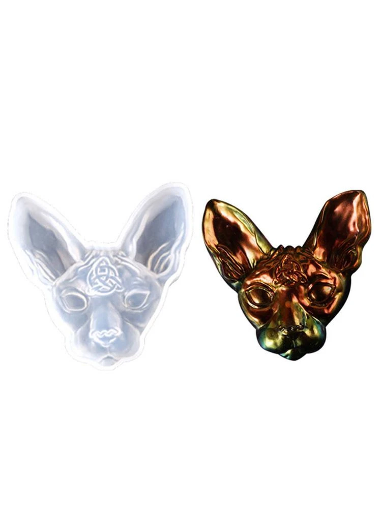 Moule En Silicone En Cristal Epoxy Adulte Decoration Tete De Chat Miroir Haut Gateau Au Chocolat Pudding Bricolage Aliexpress