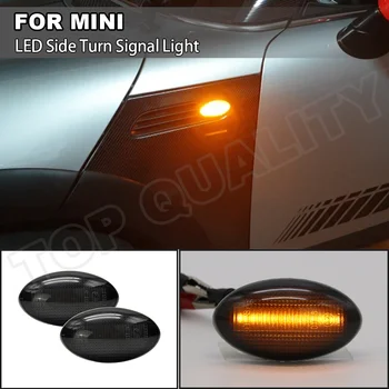

LED Side Fender Smoked Lens Amber Turn Signal Light Marker Lamp For Mini Cooper R50 2002-2006, R52 2004-2008,R53 2002-2006