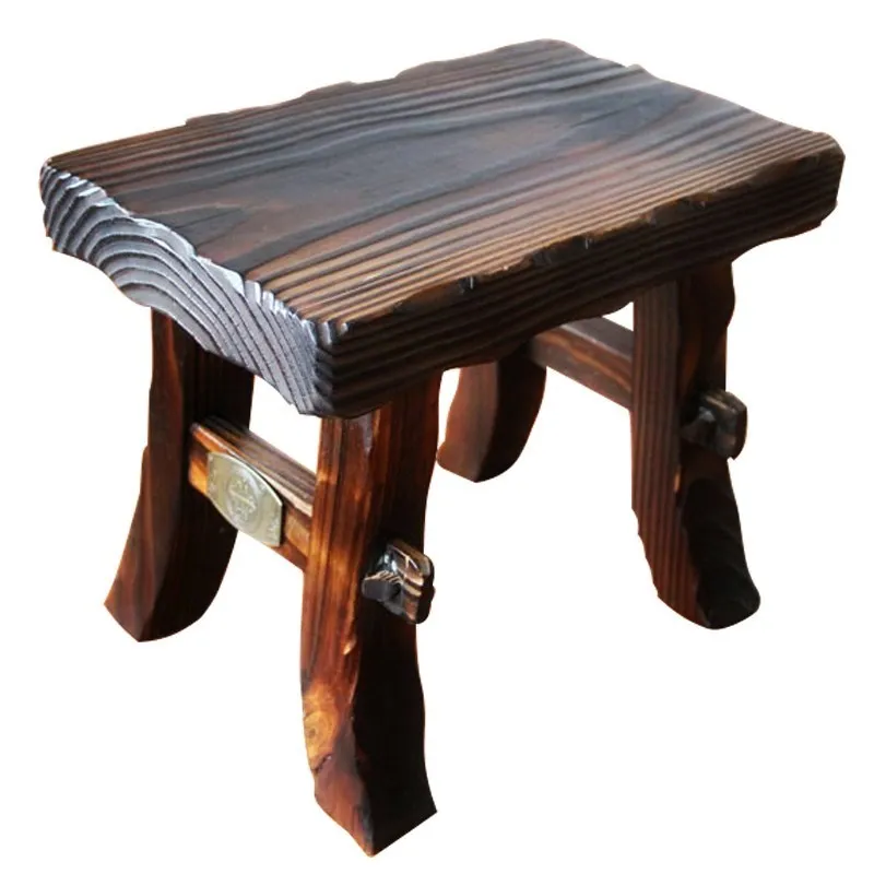 

H1 Thicken Home Retro Wood Stool Adult Children's Stool Living Room Change Shoe Bench Silla Para Maquillaje Wood Bench