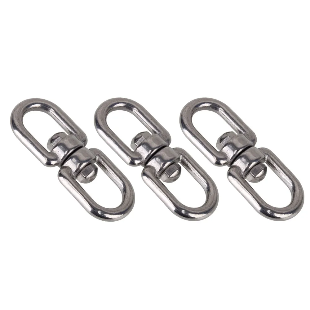 

304 Stainless Steel 8 Form M10 Rotary Schnalle Sicherheit Klettern Karabinerhaken Stecker Karabiner Verschluss Pack of 3