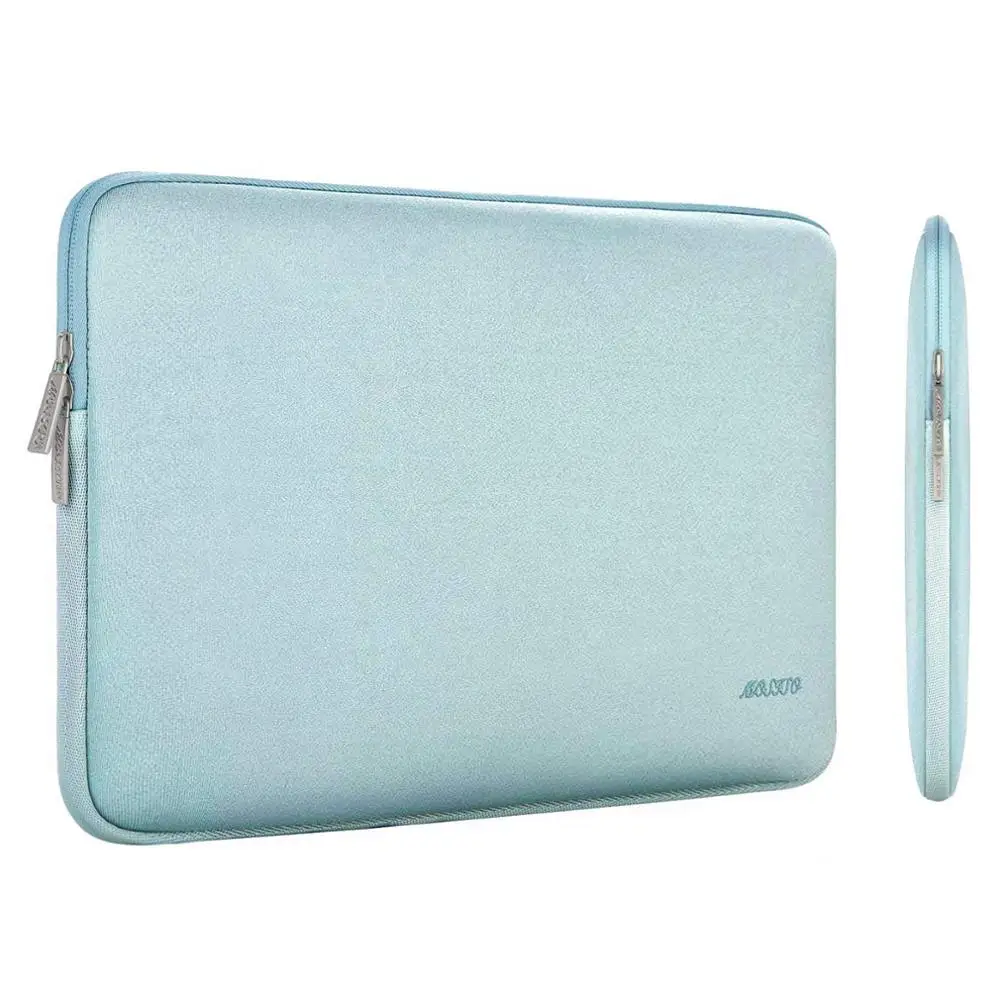 Сумка для ноутбука MOSISO для Macbook Air Pro 11, 12, 13, 14, 15, retina, компьютер, ноутбук 11,6, 13,3, 15,6 дюймов, рукав, водонепроницаемая сумка, чехол - Цвет: Mint Green