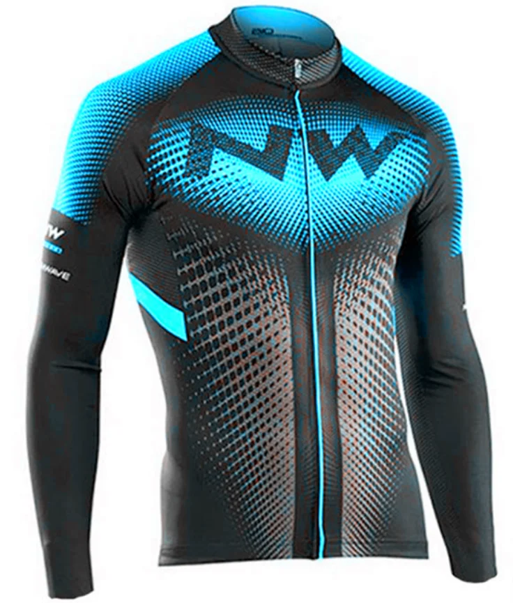 NW Camiseta equitacion profesionl bicicleta de Монтана транспарант primavera traje de manga larga servicio de bicicleta Maillot - Цвет: Long sleeve