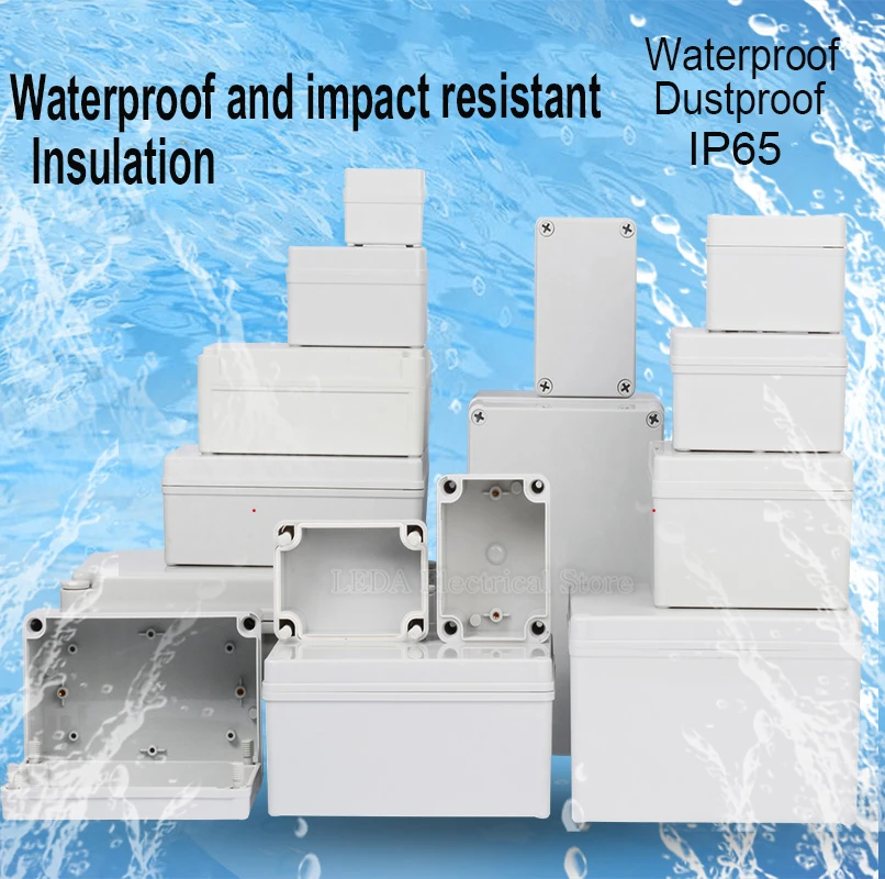 

1Pcs Button box outdoor monitoring power box plastic distribution box junction box wiring box indoor and outdoor waterproof box