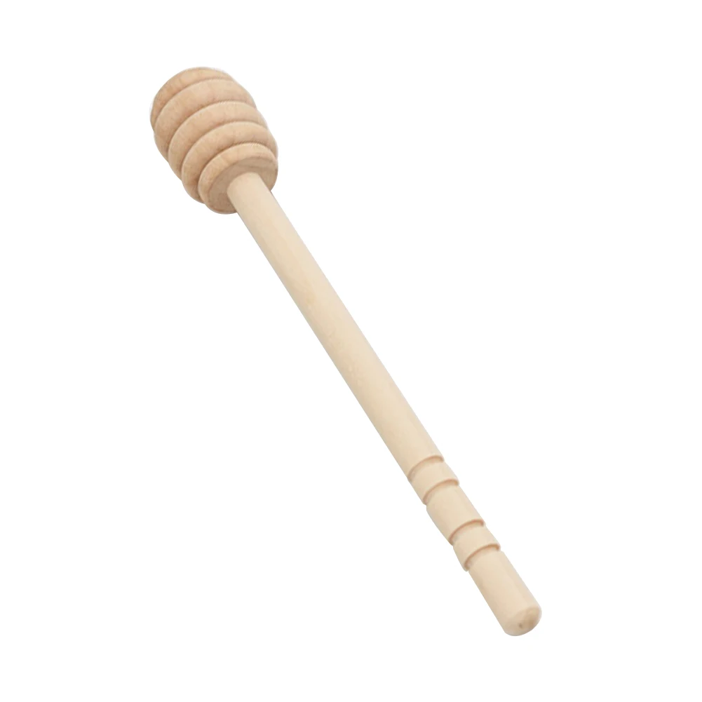 

Wooden Spoon Honey Dipper Practical Honey Stick Stir Bar Mixing Long Handle Kitchen Tools Spiral