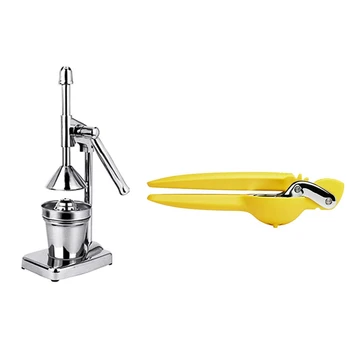

2 Pcs Manual Press Stainless Steel Fruit Juicer Handheld Vegetable Fruit Orange Juice Maker Blender Juice Making Cup