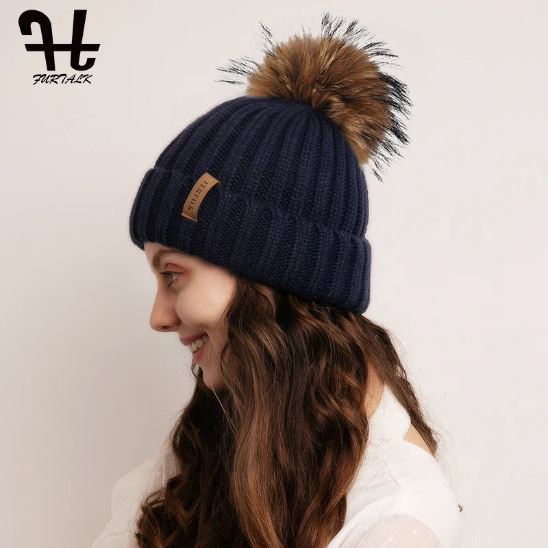 FURTALK Velvet Winter Hat for Women 