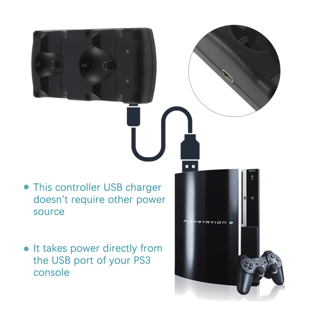 2 в 1 двойной зарядной док-станции зарядное устройство для sony PlayStation 3 беспроводной контроллер для PS3 контроллер Горячая по всему миру для ps3 зарядное устройство