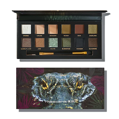 Music Rose Explorer 12 Colors Eye Shadow Pallete Matte Animal Eyeshadow Piglet Tiger Ice Wolf Crocodile No Fly Powder Cosmetic - Цвет: 3