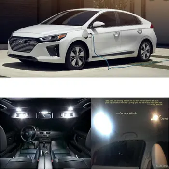 

Led interior lights For Hyundai Ioniq Plug-in Hybrid 2019 2018 13pc Led Lights For Cars lighting kit automotive bulbs Canbus