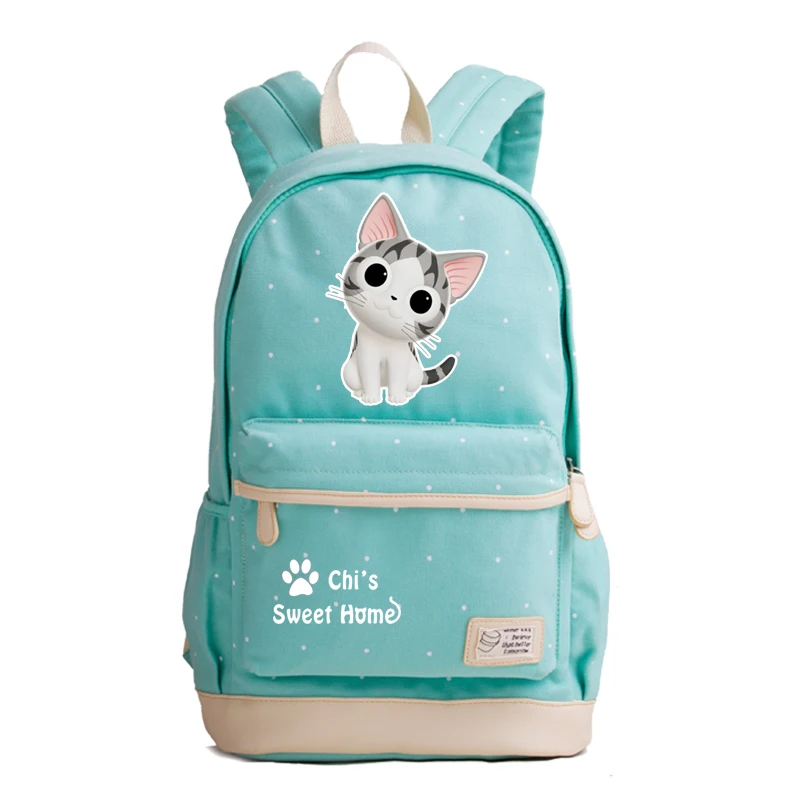 Chi's Sweet Home Kawaii Cat, школьные сумки, милый женский рюкзак, мультяшная сумка для книг, холщовый рюкзак для путешествий, рюкзак для ноутбука, Rugzak Mochila Feminina