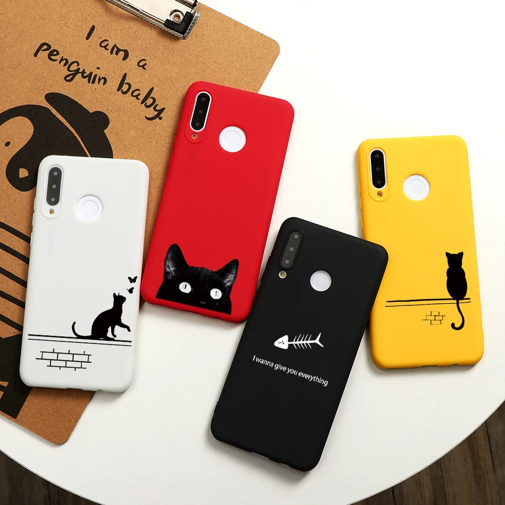 

Cat Fish Love Cover Cases For Huawei P30 P40 P20 Pro Lite E 2019 Mate 20 30 Lite P Smart Z Y6 Y7 Y9 Pro 2019 2018 Case Soft TPU