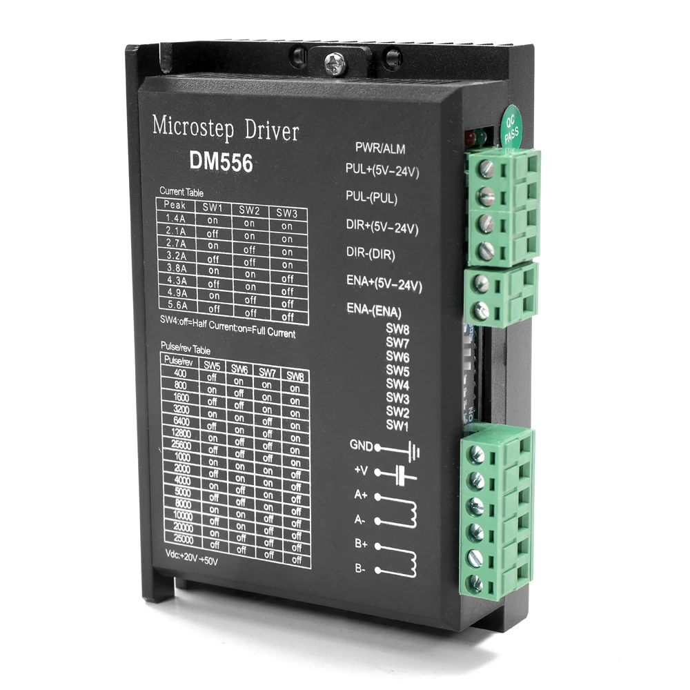 

New Microstep Driver Digital Low Noise DM556 2 Phase 5.6A For 42 57 Stepper Motor Controller Strong Anti-interference capability