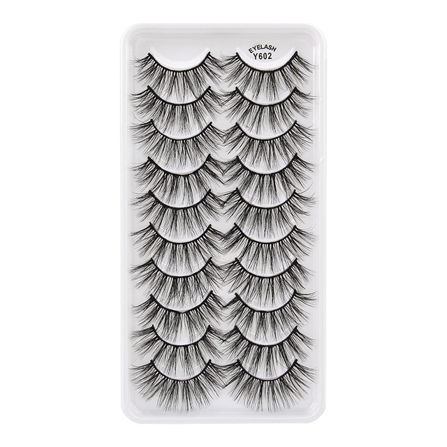 Pair 3D Mink Lashes Natural Eyelash Dramatic False Eyelashes Faux Cils Makeup Wholesale Fake Eyelash Extension maquiagem