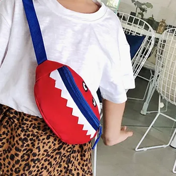

Children Canvas Waist Packs Cartoon Monster Chest Bag Kid Boy Girl Money Wallet Waist Bags Kawaii Belt Bag Gift For Child #T1P