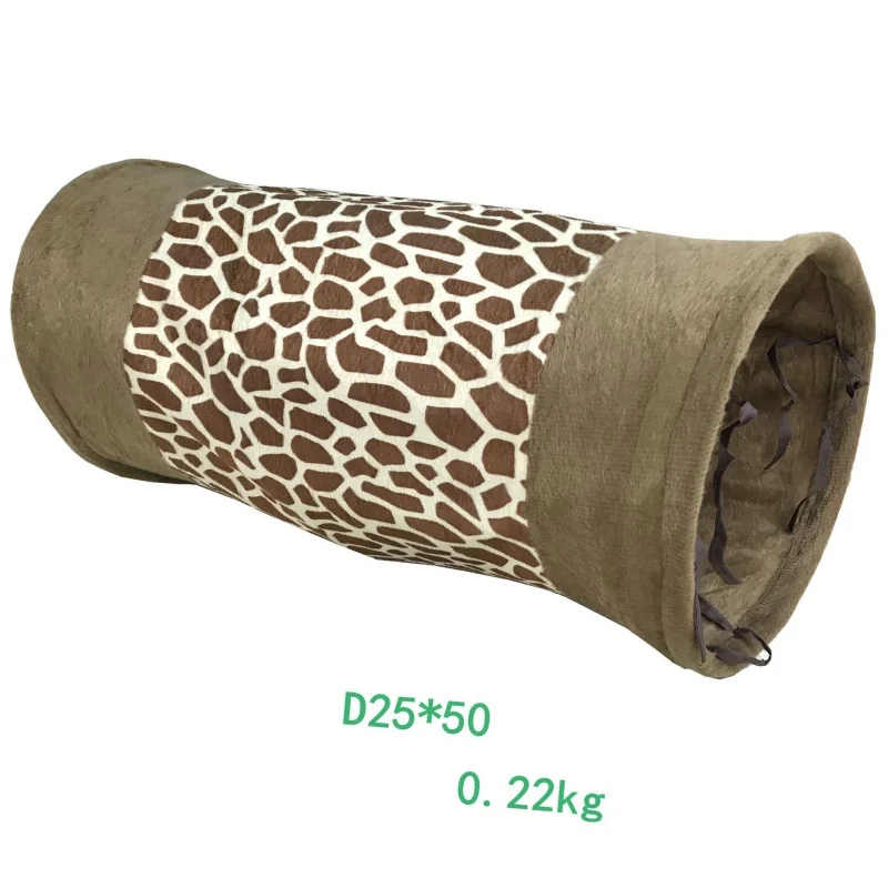 Игрушка-туннель для кошек, Интерактивная игрушка для упражнений, леопардовая расцветка, туннель для игры в тюбики, щенок, котенок, забавные игрушки для упражнений