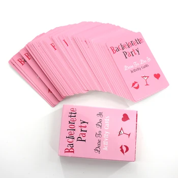 Juego de tarjetas con actividades de despedida de soltera, 52 Uds.