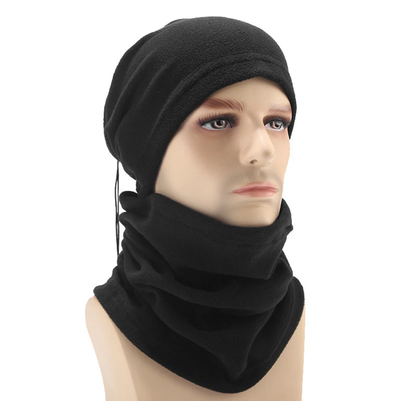 2021 New Autumn Winter Beanie Bonnet Men Women Soft Warm Fleece Hat Scarf Outdoor Sport Design Beanies Hiking Ski Cap | Спорт и