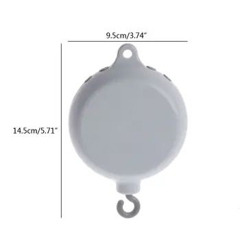 

35 Songs Baby Mobile Crib Bed Bell Toy Support TF Card Music Box with Remote Control Bell Crib Toy