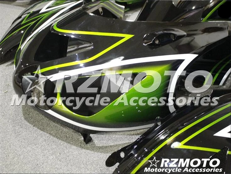 Мотоциклетный обтекатель abs комплект для Kawasaki ZX14R 2006-2011 корпусные детали плесень черный зеленый Магазин № 0065