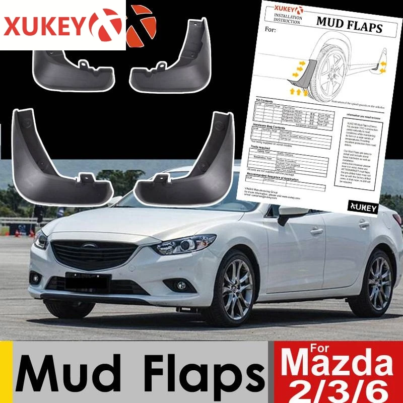 Автомобильные крылья брызговики для Mazda 2 DE 3 BL BM BP 6 GG GH GJ 2019 2020 боковые юбки |