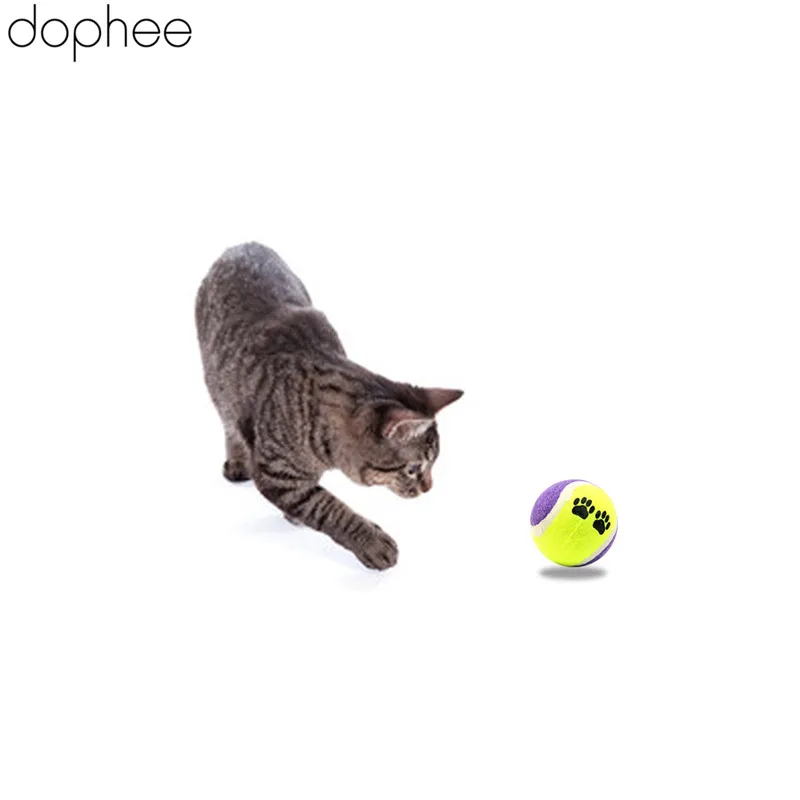 Dophee теннисный мяч для собаки жевательная игрушка, теннисный мяч для домашних собак интерактивные игрушки товары для домашних животных открытый крикет собака интерактивные игрушки 6 шт