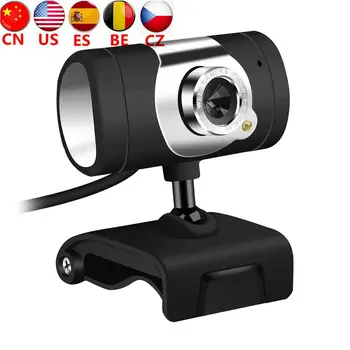 

HD 480P USB2.0 Webcam Camera Built-In Sound-absorbing Microphone Clip-on For Computer PC Laptop Professional Dropshipping