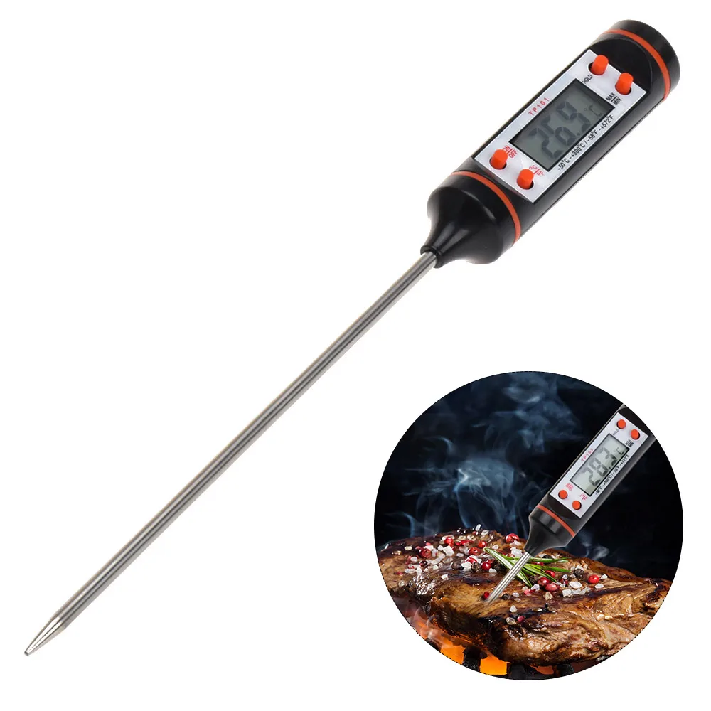 1Pc Kitchen Thermometer Baking Pastry Water Temperature Milk Warm Oil Temperature Table Fried Commercial Probe Cooking Tools