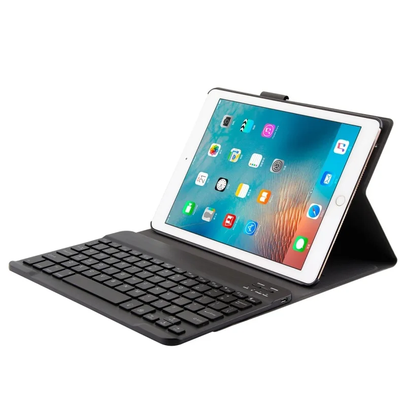 Bluetooth 3,0 ABS матовая текстура клавиатура+ кожа Текстура кожаный чехол для iPad Air/Air 2/Pro 9,7 дюймов три-передач угол Adjus