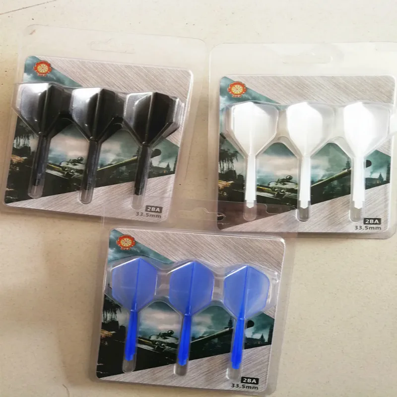 

2BA Transparent One-piece Dart Tail Dart Leaf Four Feather One-piece Tail Leaf 3 Blisters, 24.8g/card