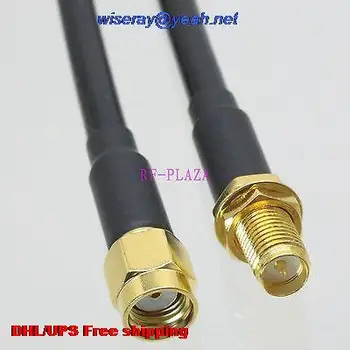 

DHL/EMS 100 pcs Cable 20inch RPSMA female bulkhead to RPSMA male RG58 RF Pigtail jumper cable with one year warranty-A2