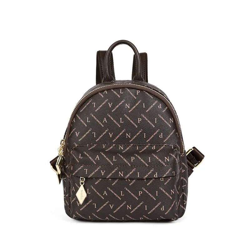 

Brand Female PVC Backpack Fashion Shoulder Bag Letter Printed Backpacks Girl Travel Bag Elegant All-mathed Shoulder Bag mochila