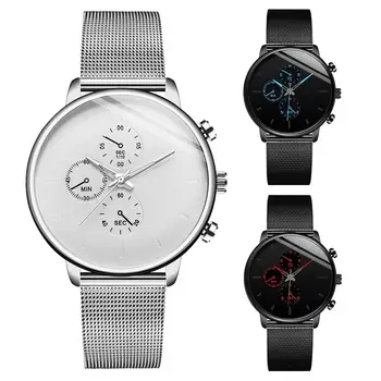 

Men Round Dial Alloy Straps No Number Analog Quartz Wrist Watch Jewelry Gift