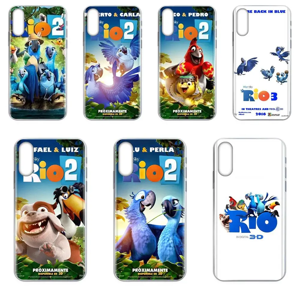 Мультяшные Чехлы Pelicula Rio 2 из ТПУ для мобильных телефонов Xiaomi Redmi Note 3 3S 4 4A 4X 5 5A 6 6A Pro