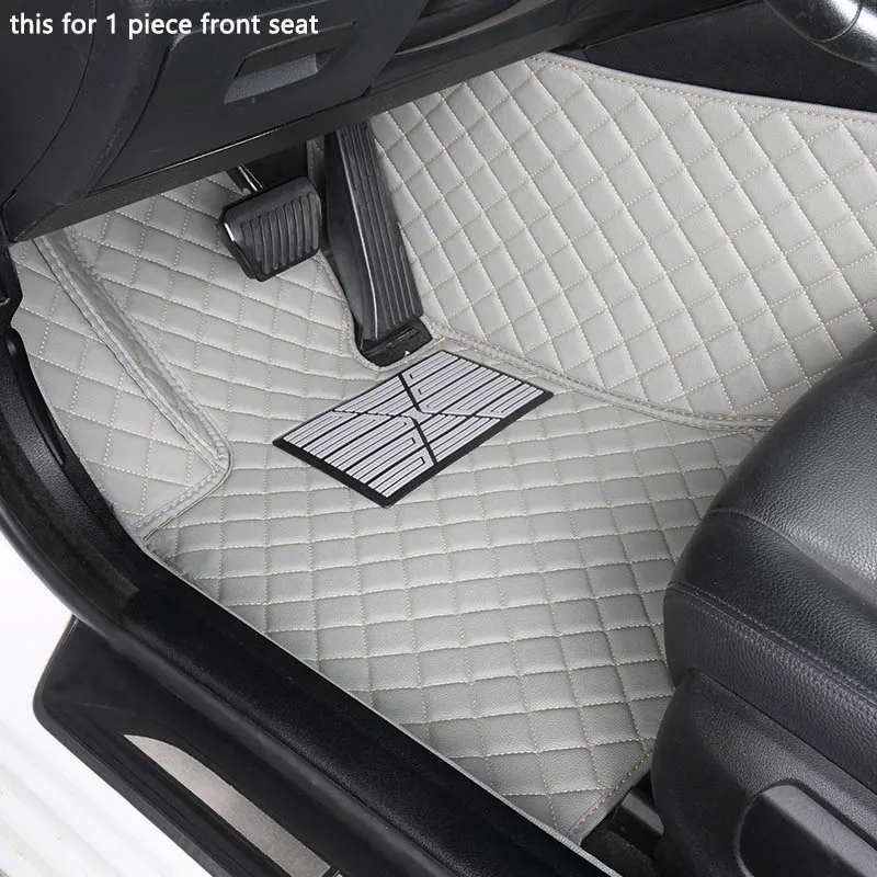 ONLY 1PC FRONT FUZHKAQI сделать пользовательские автомобильные напольные коврики для opel antara astra k h j g zafira tourer Vectra автомобильные аксессуары авто кожаный коврик для ног - Название цвета: ONLY 1PC FRONT