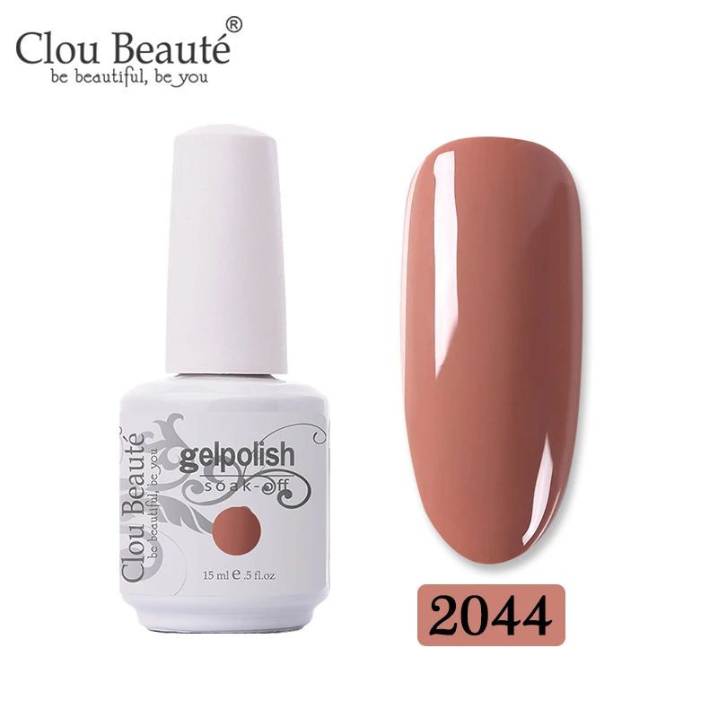 Clou Beaute лак для ногтей 15 мл Блестящий Гель-лак для ногтей Дизайн ногтей Маникюр УФ-лак Гель-лак - Цвет: 2044